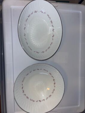 2 Vintage Noritake "Cheri" Fine China Serving Bowls
